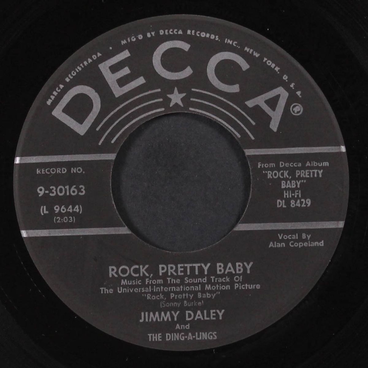 rock, pretty baby / can i steal a little love by JIMMY DALEY & DING-A-LINGS