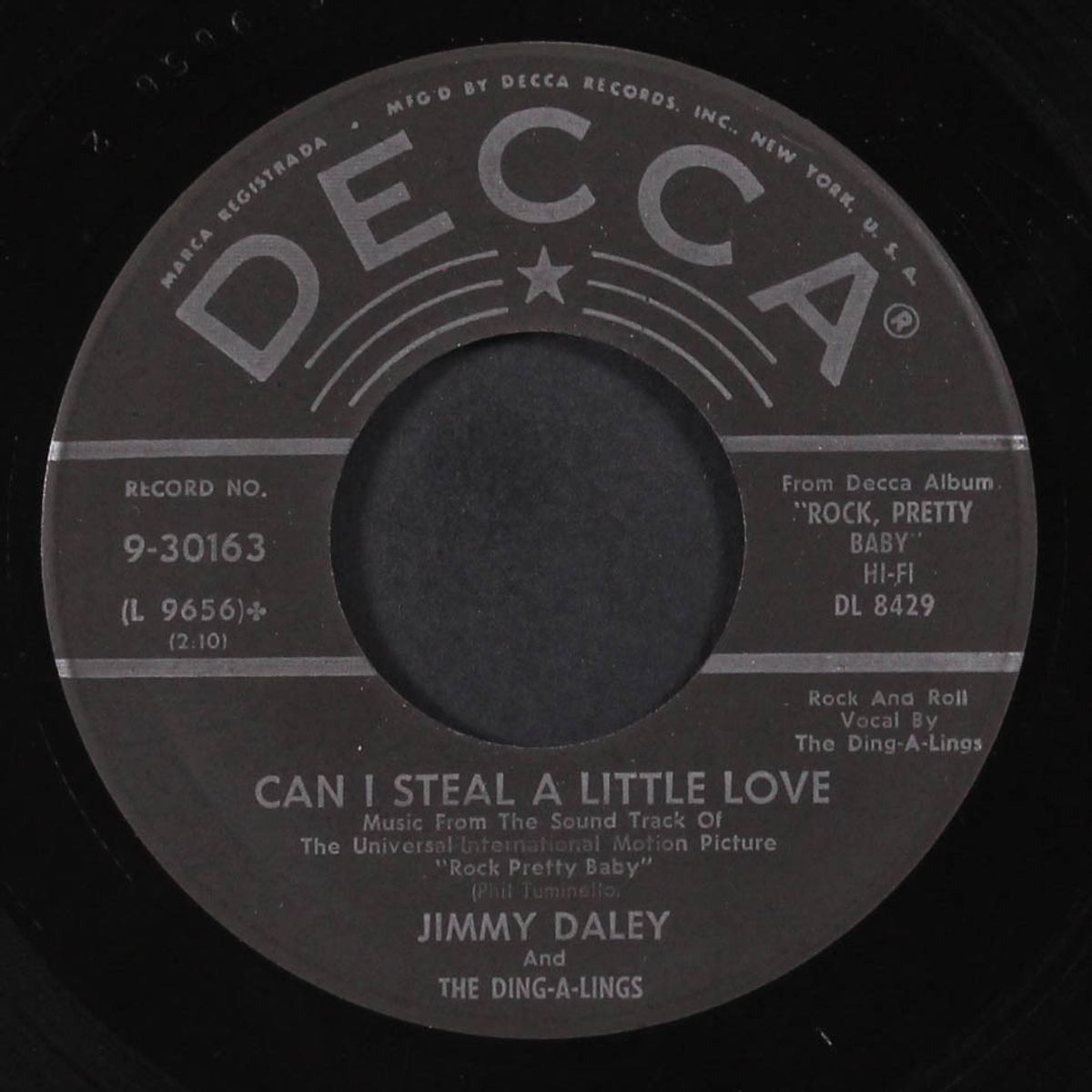 rock, pretty baby / can i steal a little love by JIMMY DALEY & DING-A-LINGS