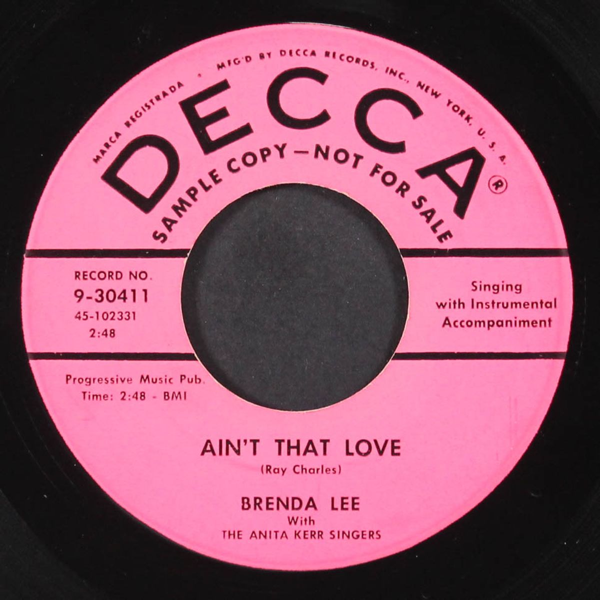ain't that love by BRENDA LEE