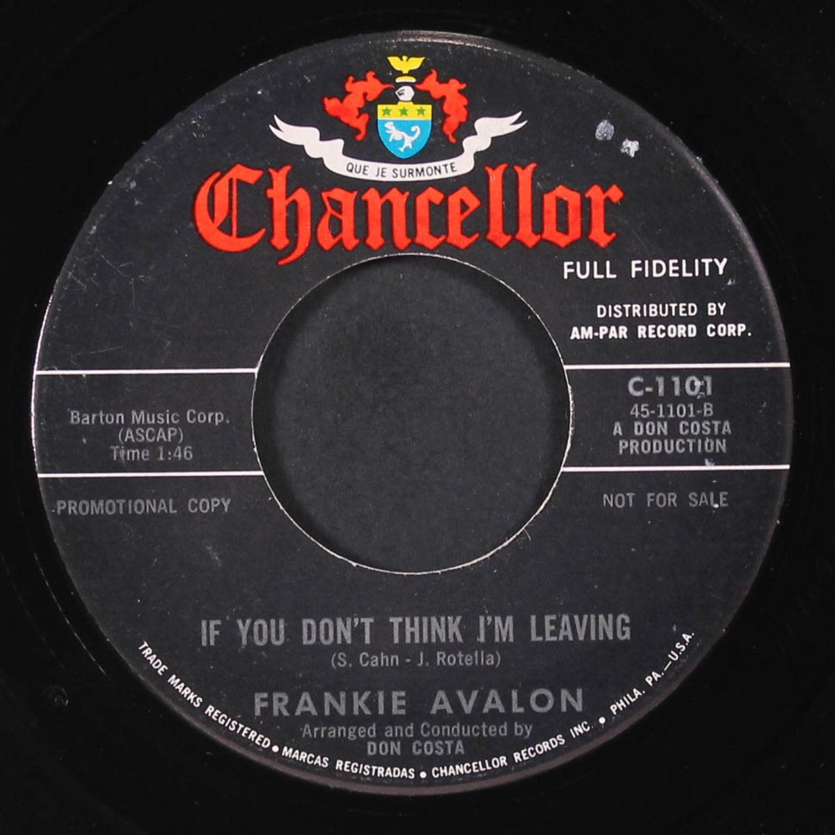 after you've gone / if you don't think i'm leaving by FRANKIE AVALON