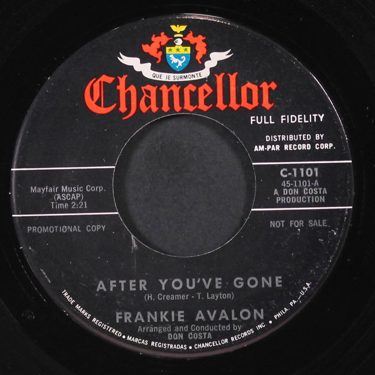 after you've gone / if you don't think i'm leaving by FRANKIE AVALON