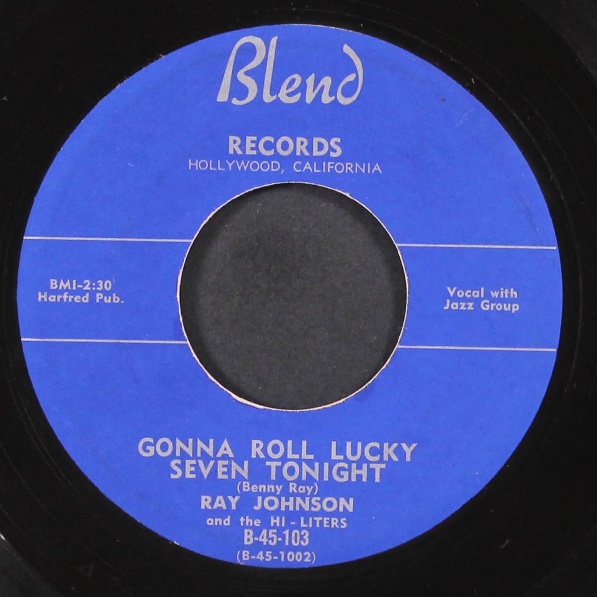 baby i miss you / gonna roll lucky seven tonight by RAY JOHNSON