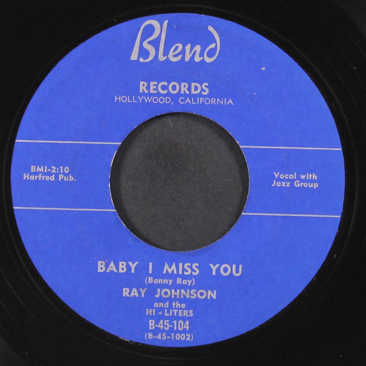 baby i miss you / gonna roll lucky seven tonight by RAY JOHNSON