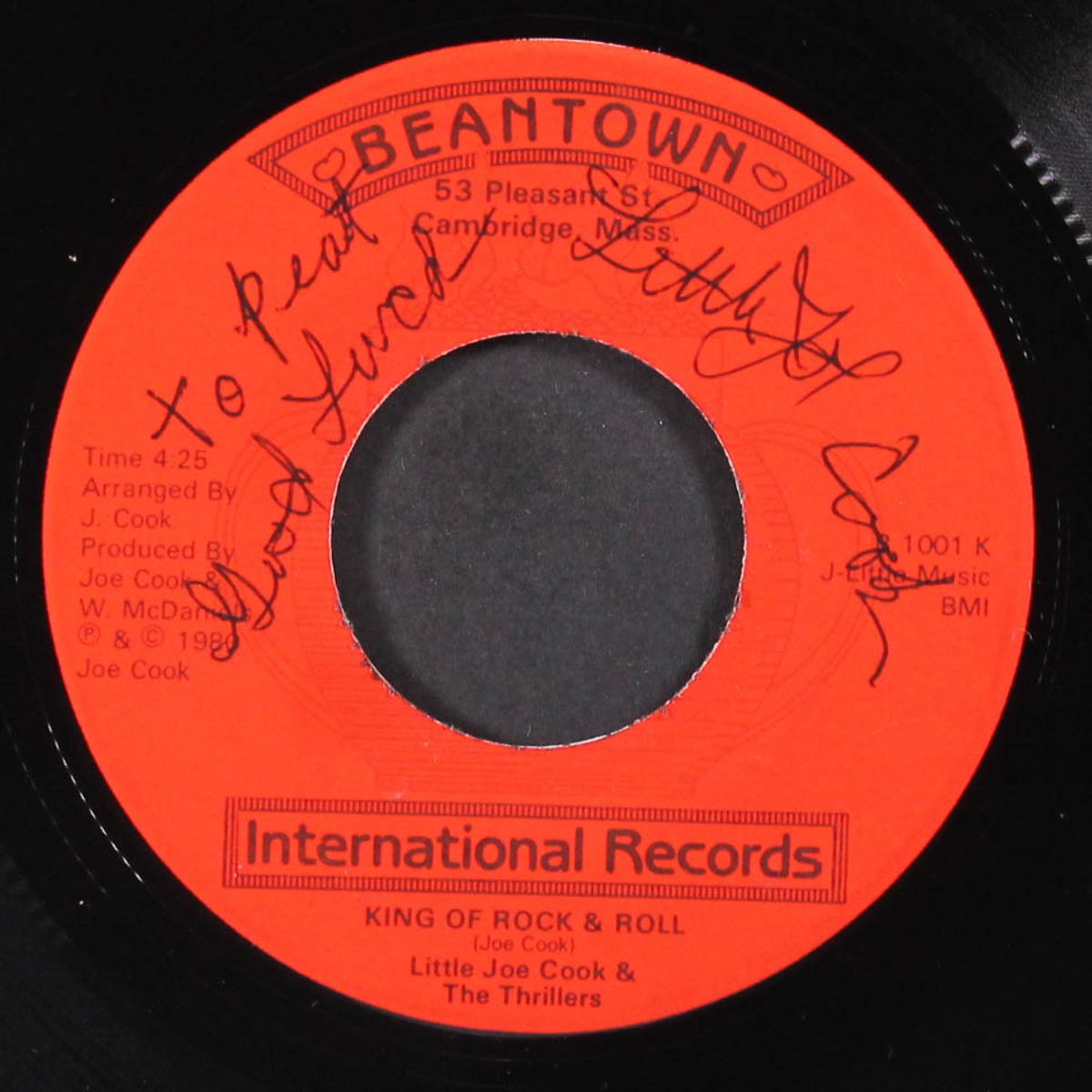 mother's crying again / king of rock & roll by LITTLE JOE COOK & THRILLERS