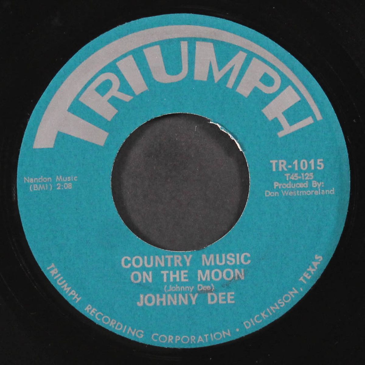 country music on the moon / come on home by JOHNNY DEE
