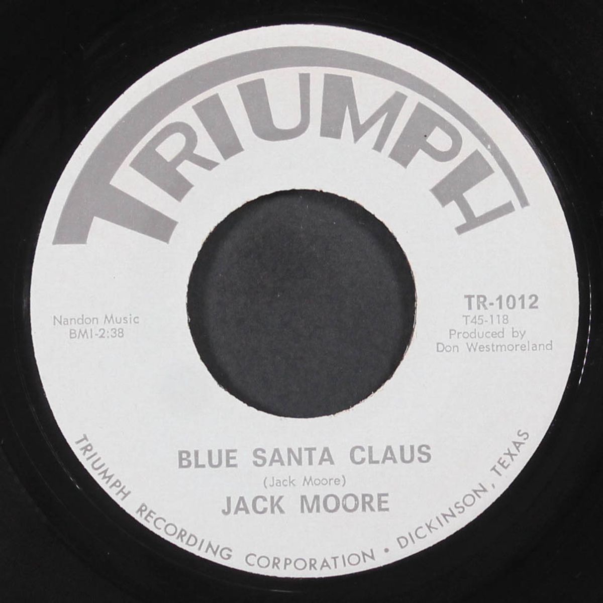 blue santa claus / sad music by JACK MOORE