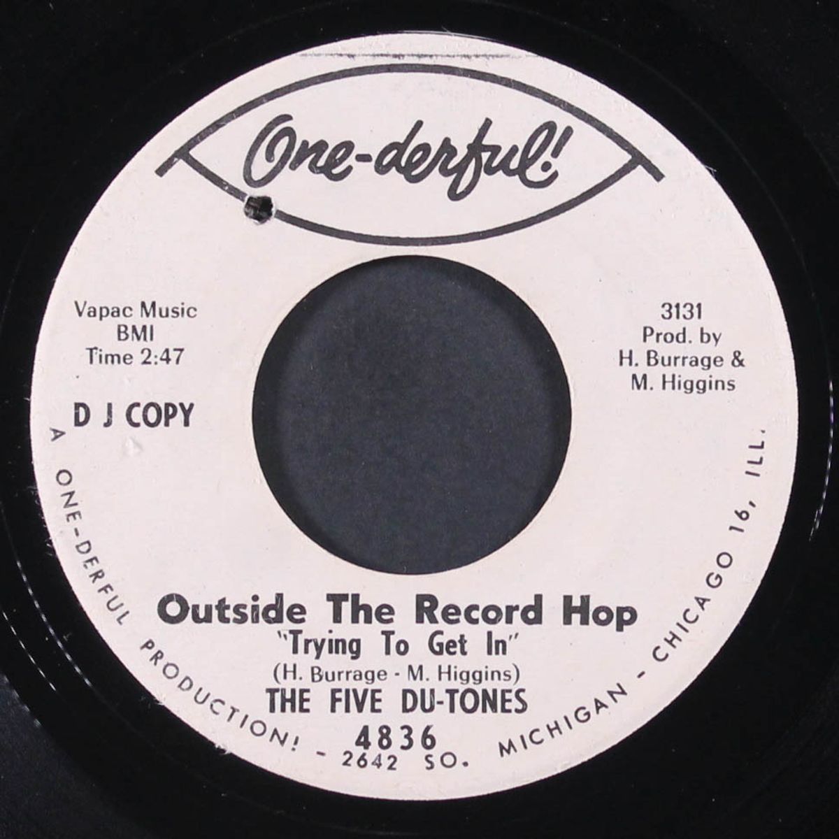 mountain of love / outside the record hop by FIVE DU-TONES