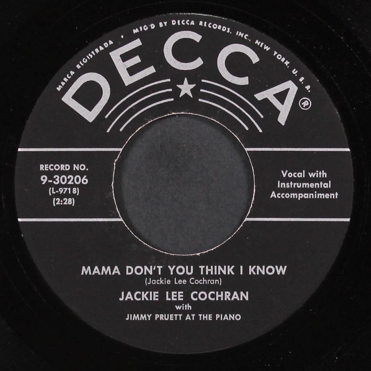 ruby pearl / mama don't you think i know by JACKIE LEE COCHRAN