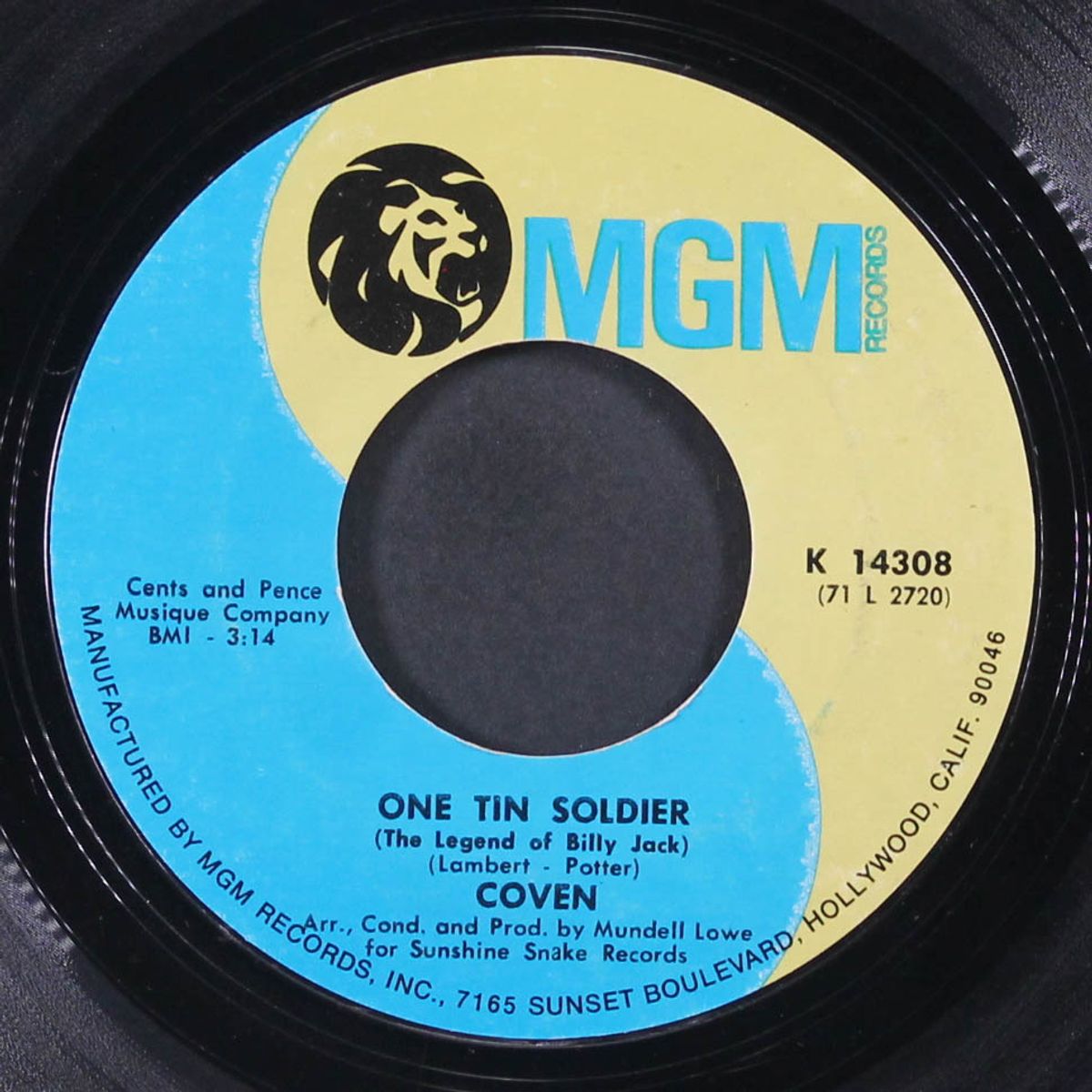 one tin soldier / i guess it's a beautiful day by COVEN