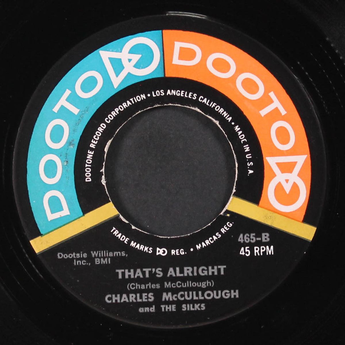 you're not too young / that's alright by CHARLES MCCULLOUGH & SILKS