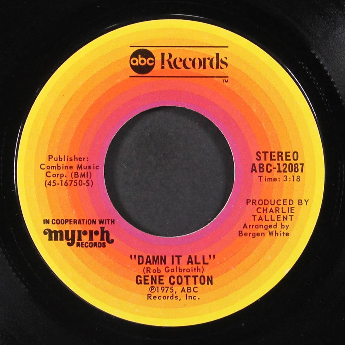 damn it all by GENE COTTON