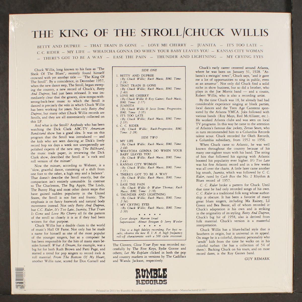 the king of the stroll by CHUCK WILLIS