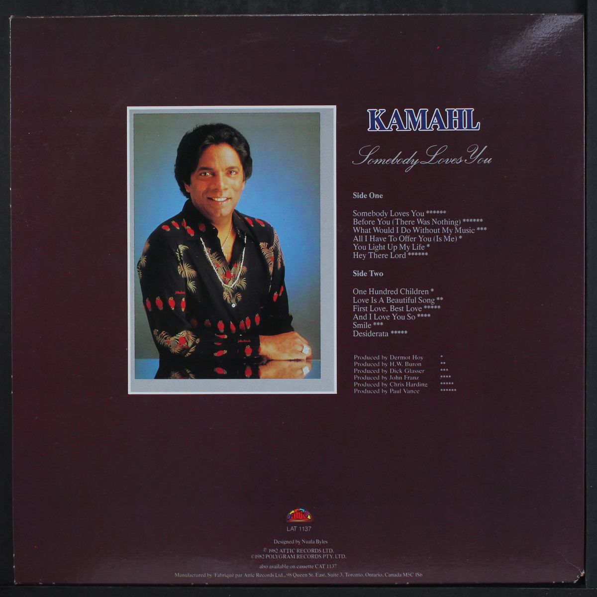 somebody loves you by KAMAHL