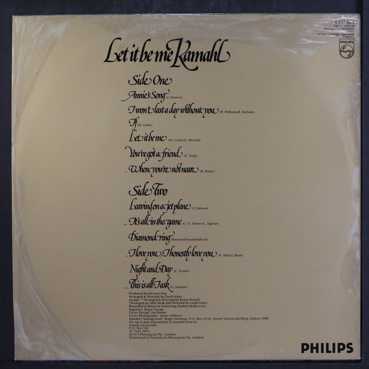 let it be me by KAMAHL