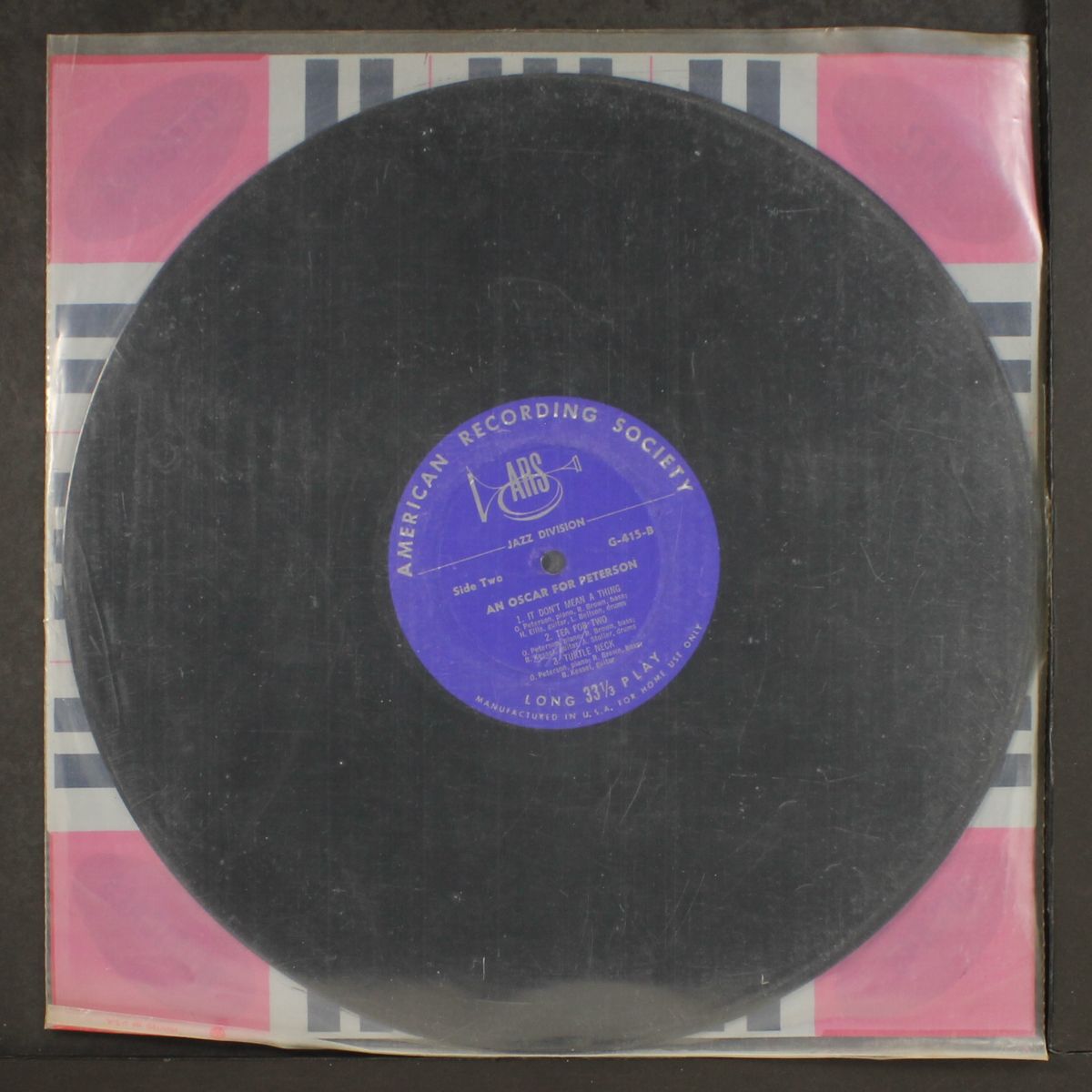 an oscar for peterson by OSCAR PETERSON