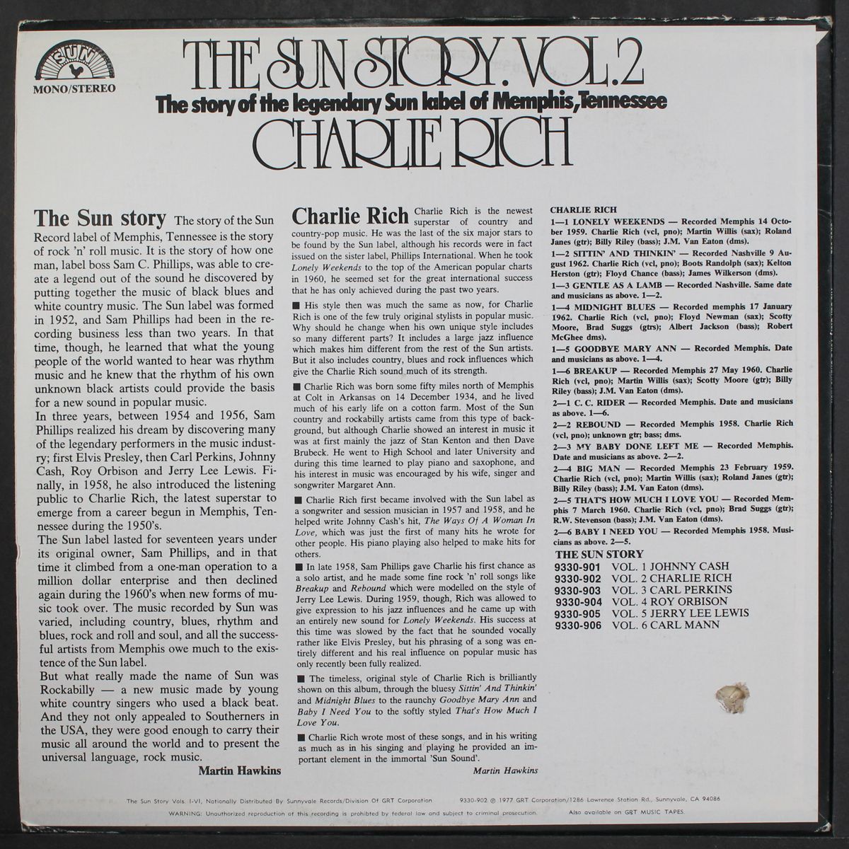 the sun story, vol 2 by CHARLIE RICH