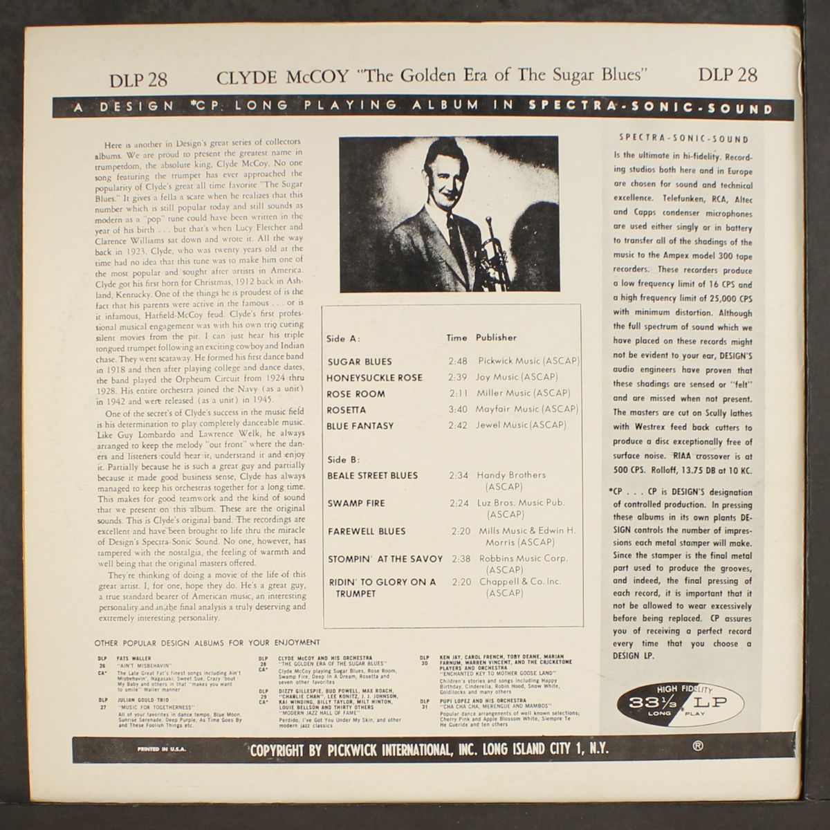 golden era of the sugar blues by CLYDE MCCOY
