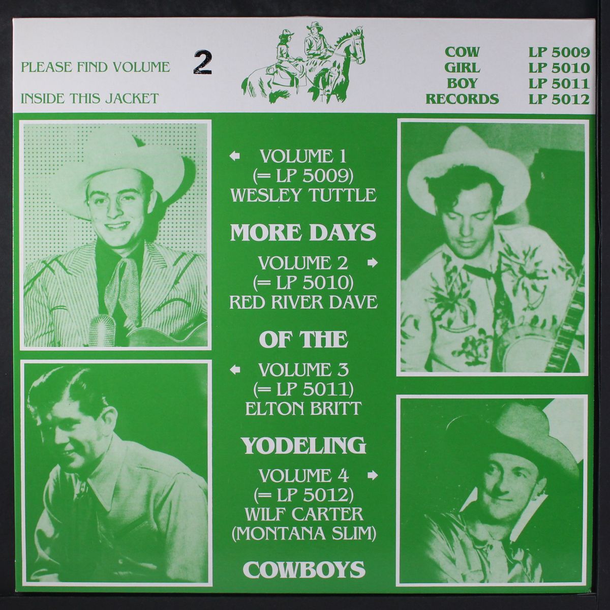 more days of the yodeling cowboys by RED RIVER DAVE