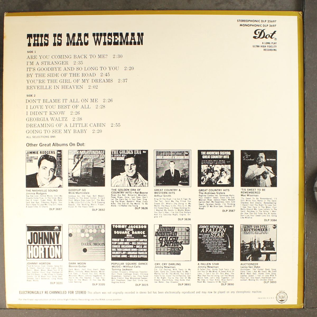 this is by MAC WISEMAN