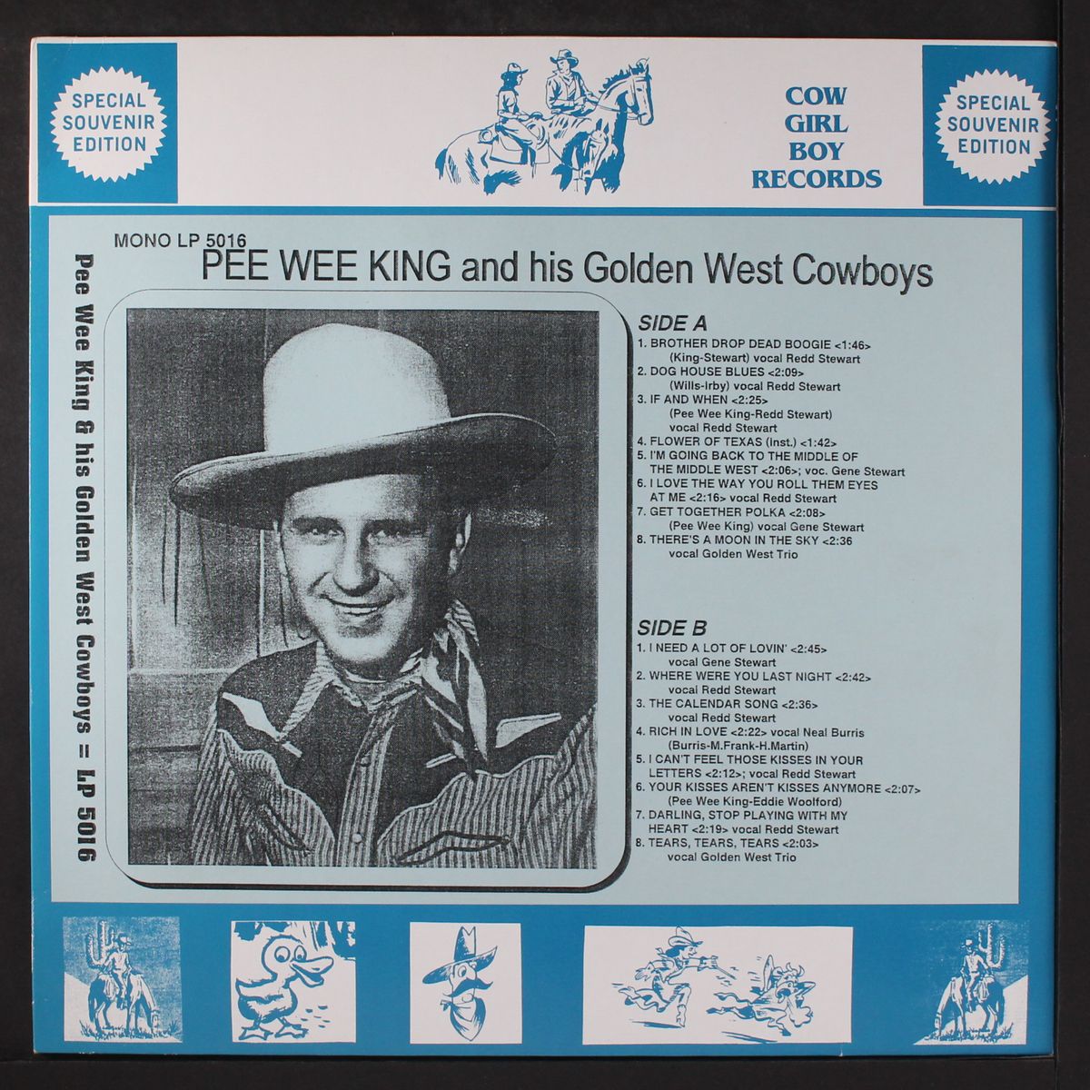 and his golden west cowboys by PEE WEE KING