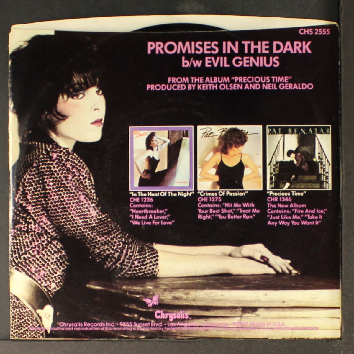 promises in the dark / short by PAT BENATAR