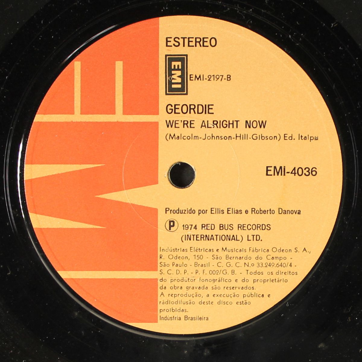 she's a teaser / we're alright now by GEORDIE