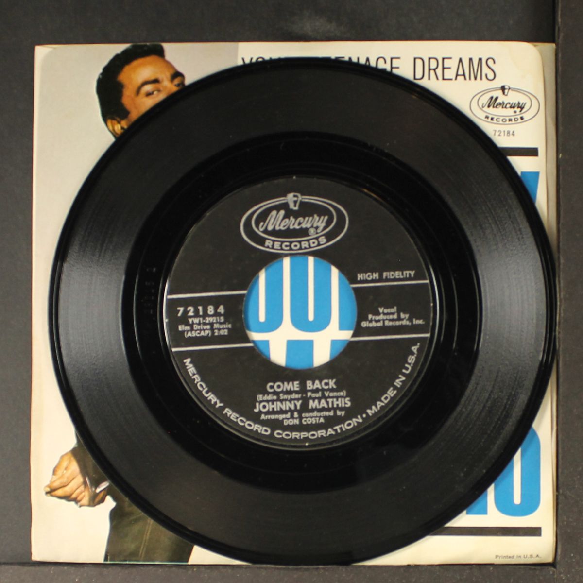 your teenage dreams by JOHNNY MATHIS