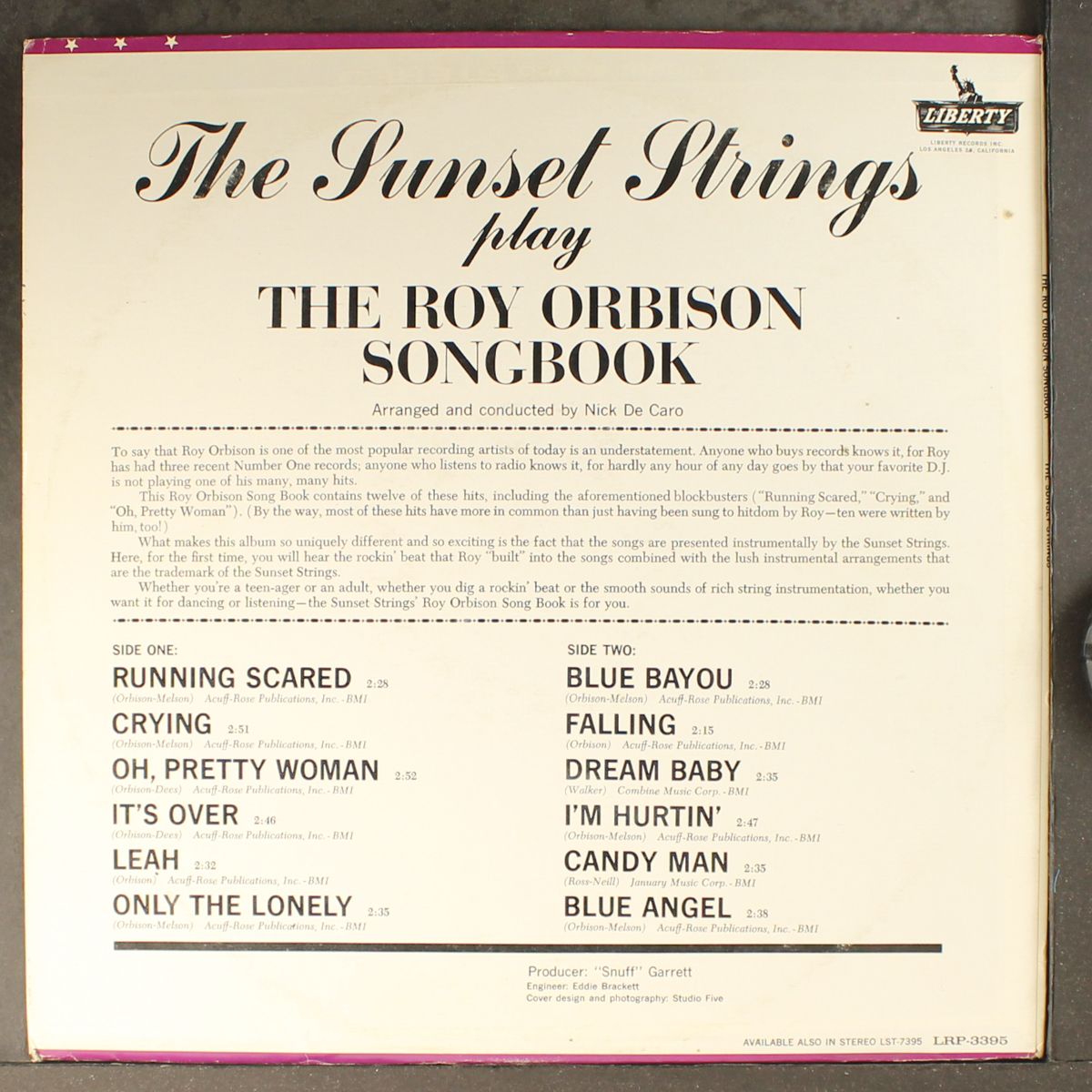 play the roy orbison songbook by SUNSET STRINGS