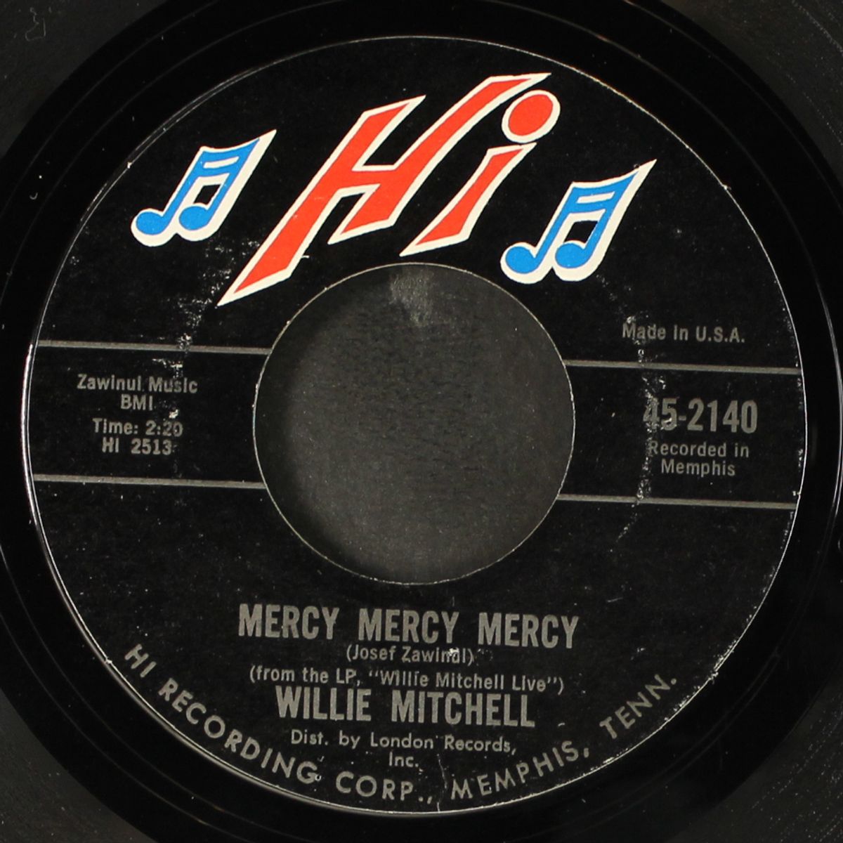 soul serenade / mercy mercy mercy by WILLIE MITCHELL