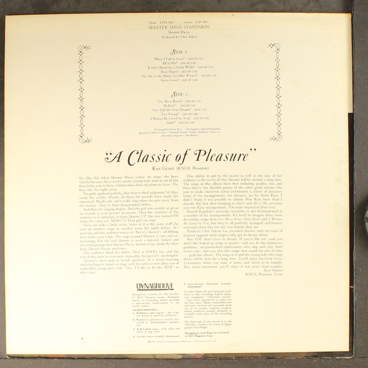 skeeter sings standards by SKEETER DAVIS