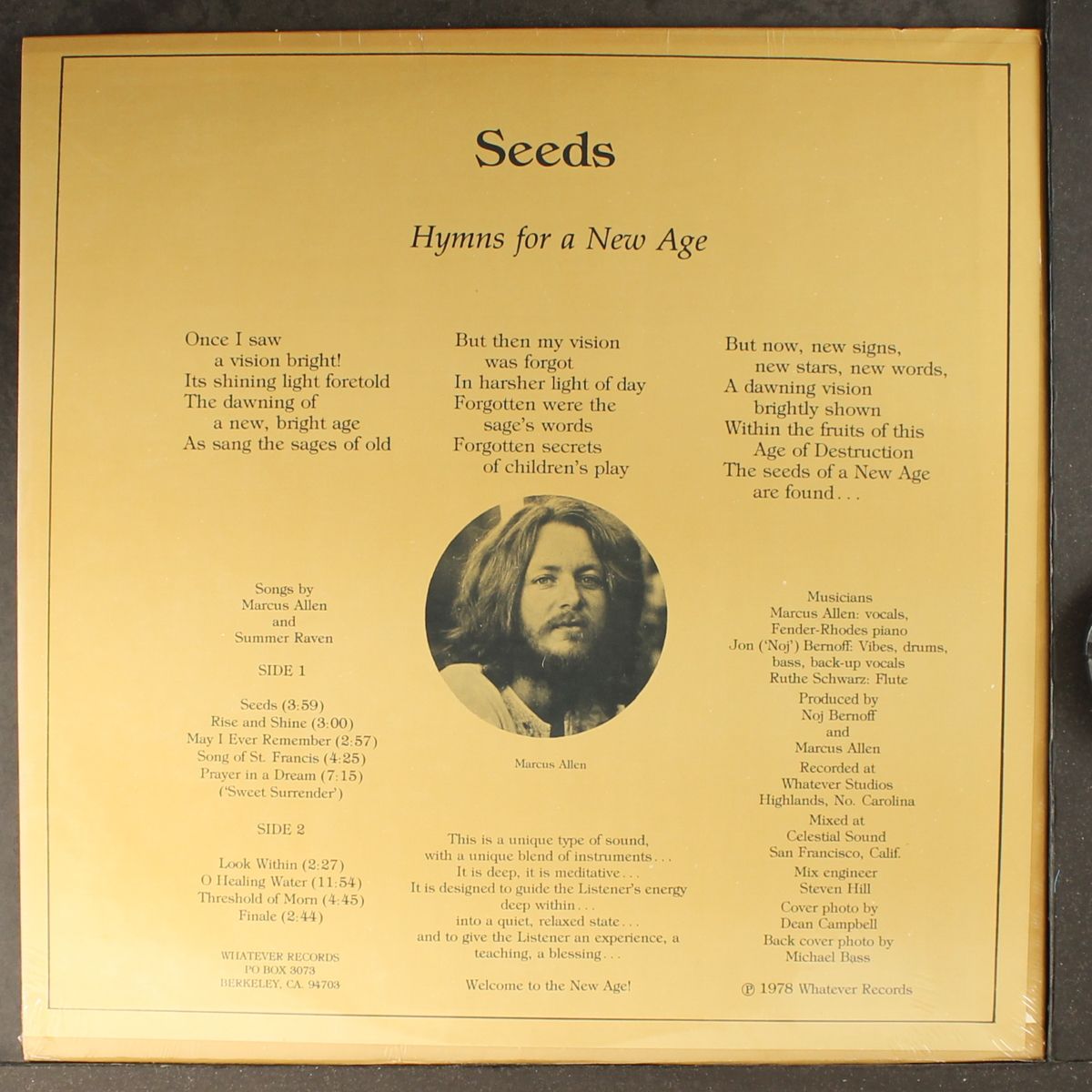 seeds - hymns for a new age by MARCUS ALLEN & SUMMER RAVEN