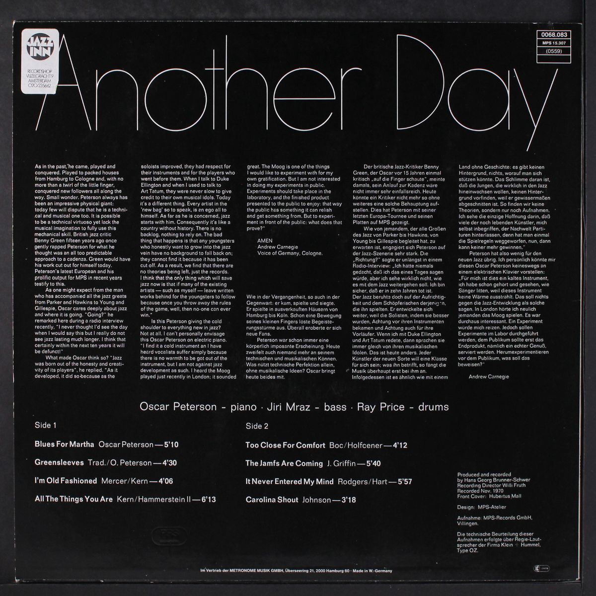 another day by OSCAR PETERSON