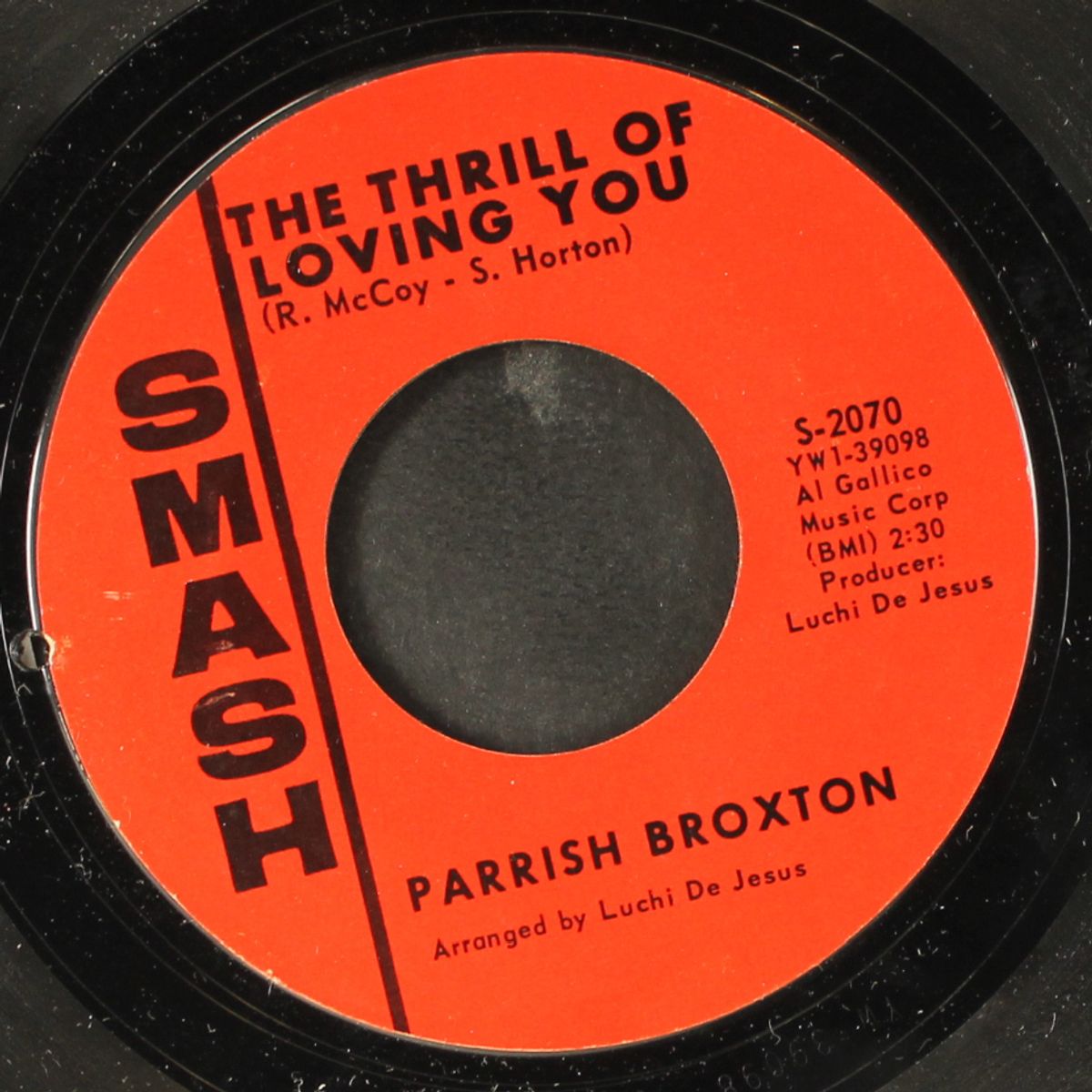 the thrill of loving you / be there baby by PARRISH BROXTON