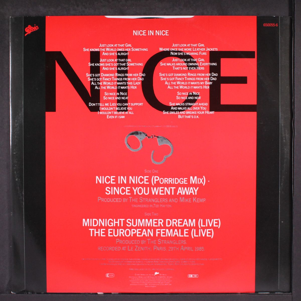 nice in nice by STRANGLERS