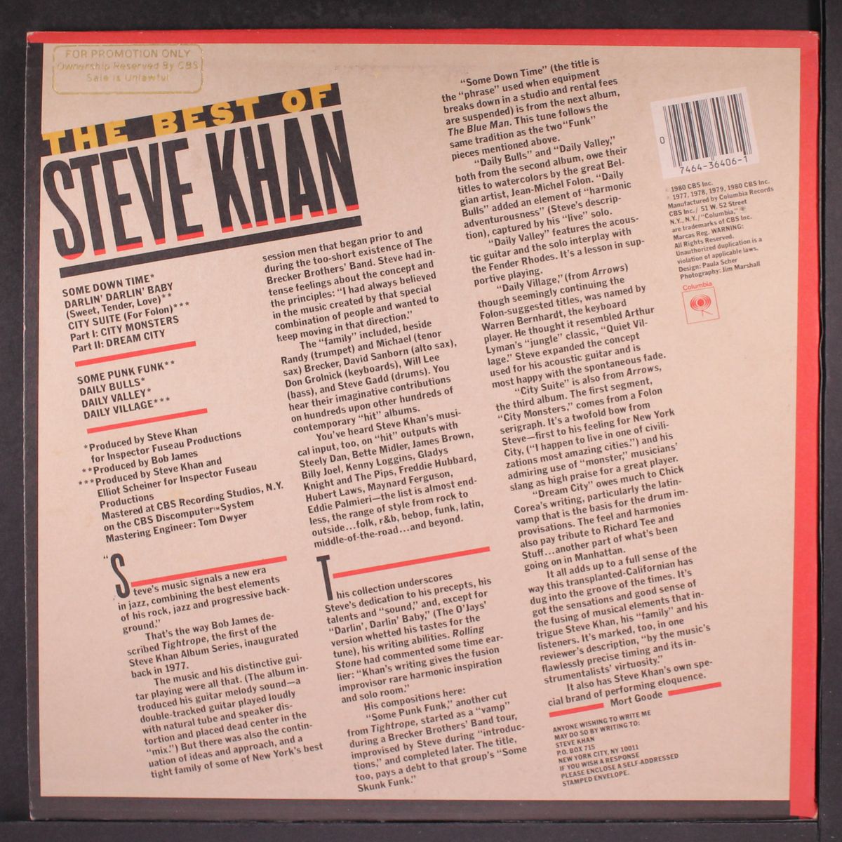 best of by STEVE KHAN