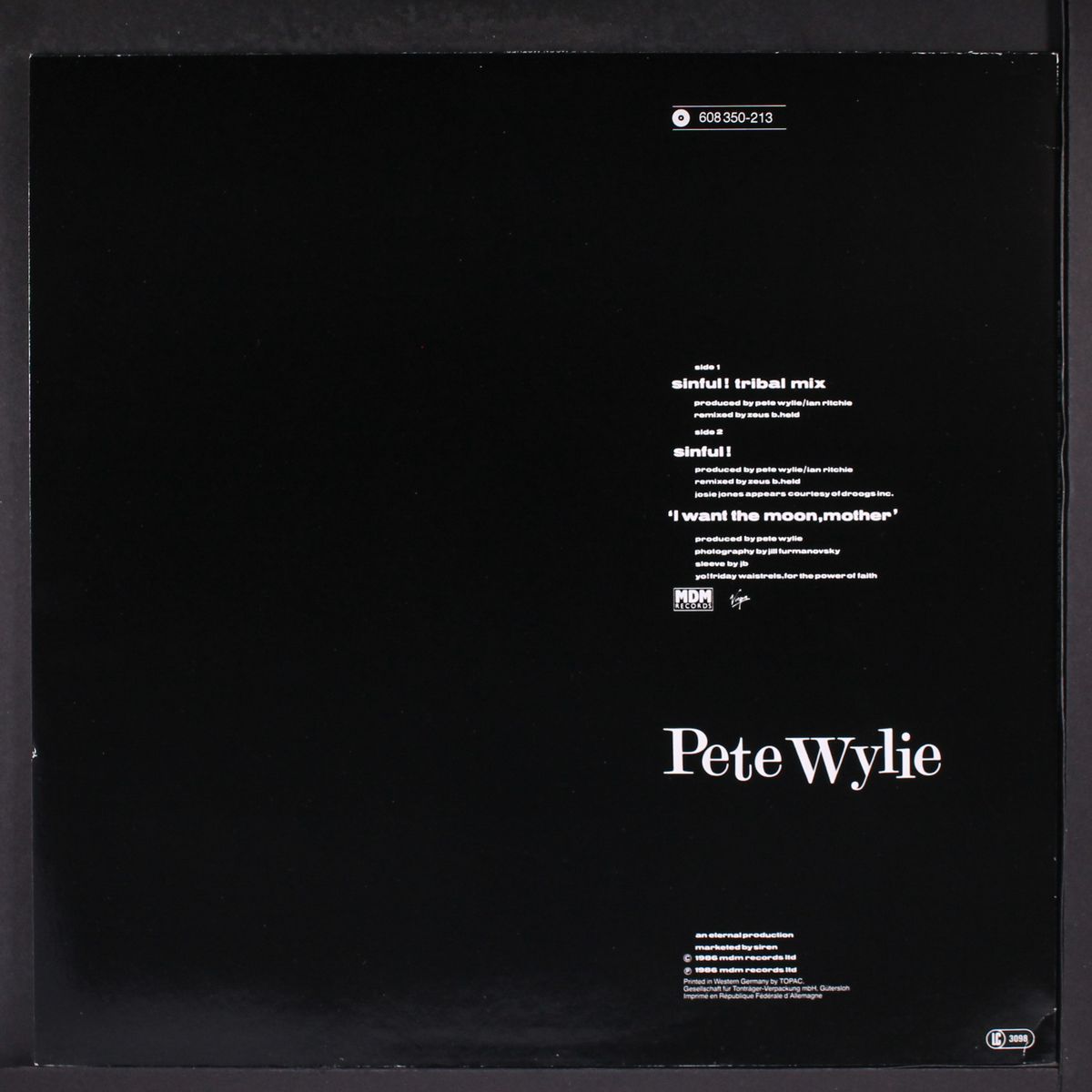 sinful by PETE WYLIE