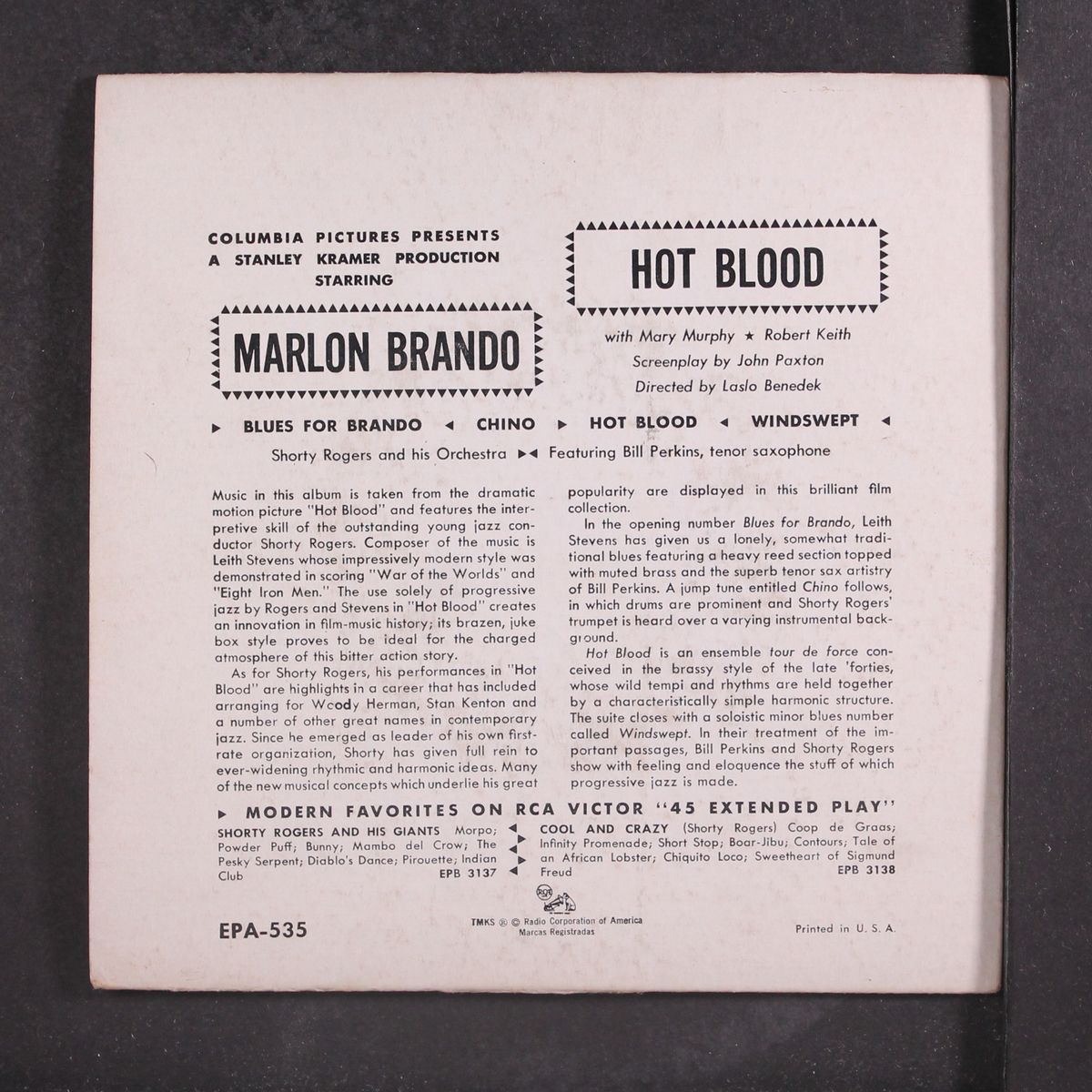 hot blood by SHORTY ROGERS