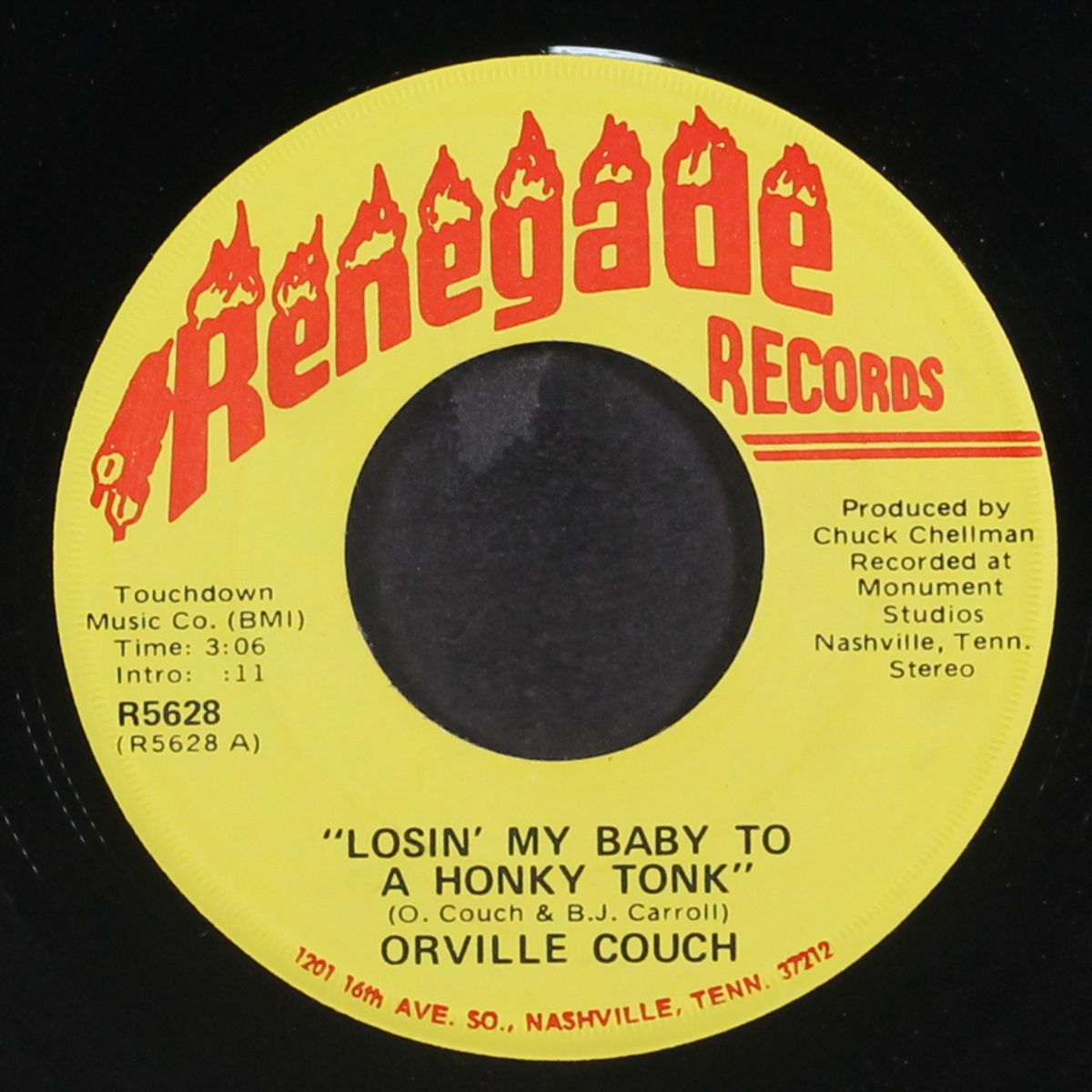losin' my baby to a honky tonk / over georgia by ORVILLE COUCH