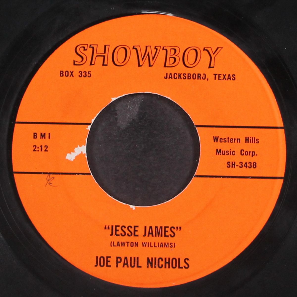 jesse james / cold cold hands by JOE PAUL NICHOLS