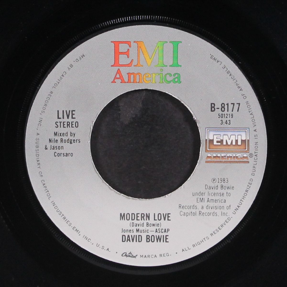 modern love / live by DAVID BOWIE