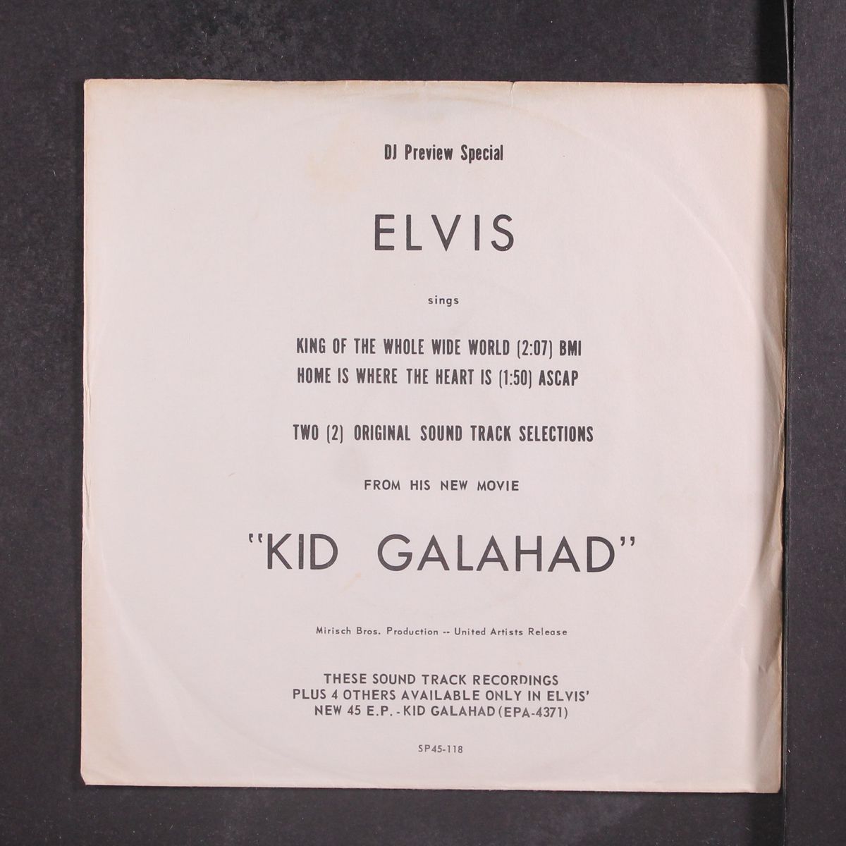 king of the whole wide world / home is where the heart is by ELVIS PRESLEY