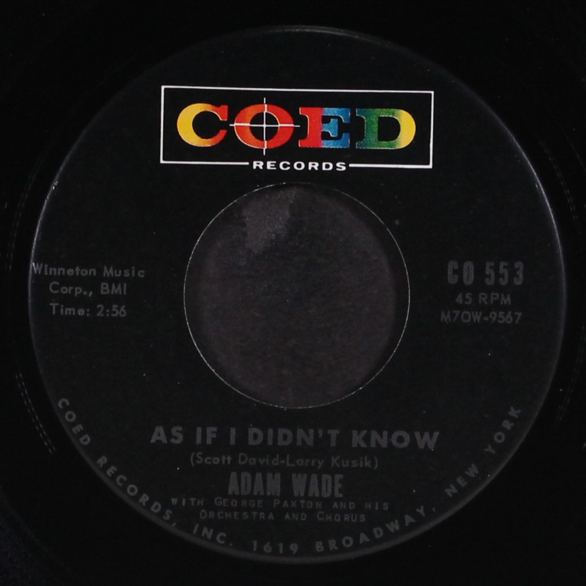 as if i didn't know / playin' around by ADAM WADE