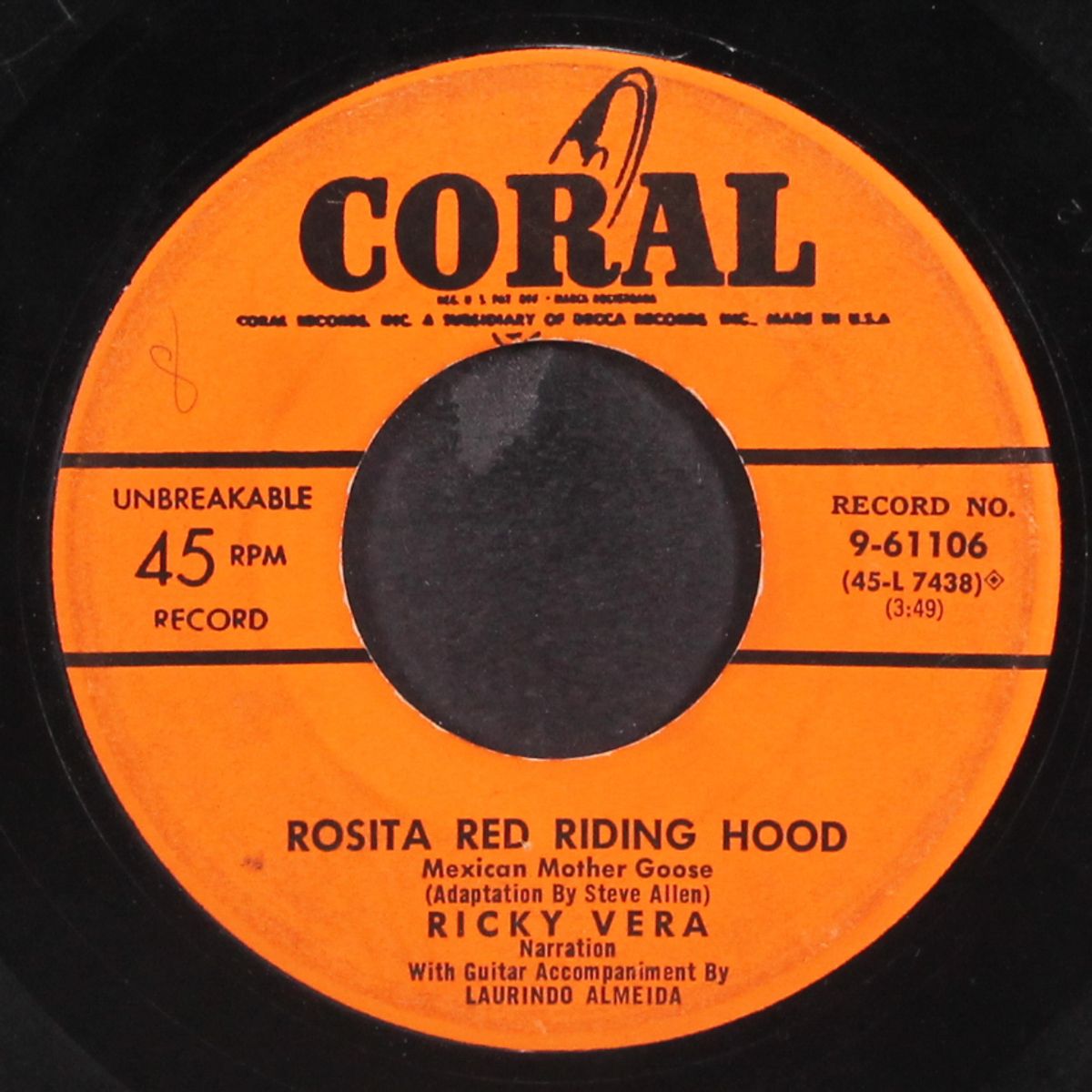 dragnet goes to kindergarten / rosita red riding hood by RICKY VERA