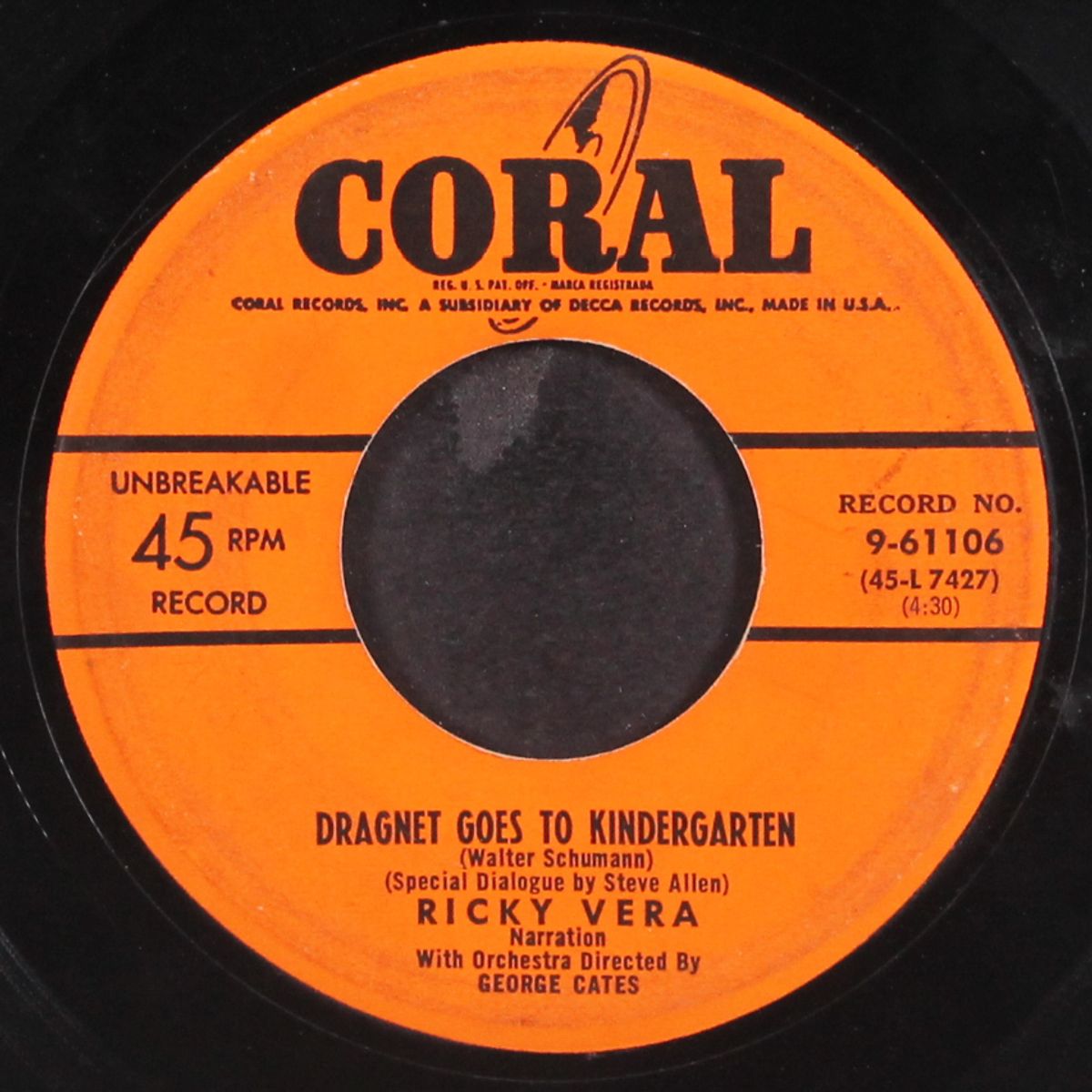 dragnet goes to kindergarten / rosita red riding hood by RICKY VERA