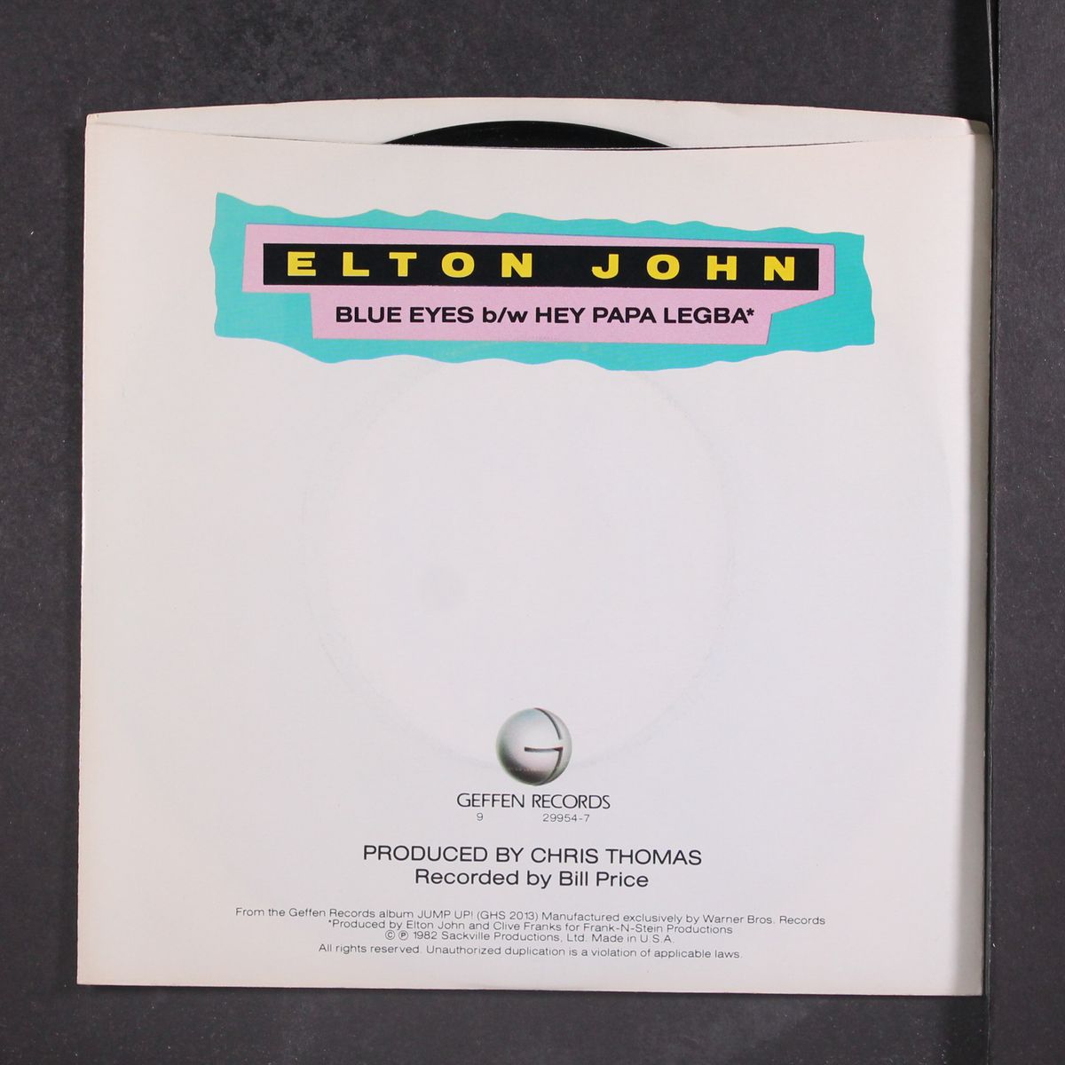 blue eyes / hey papa legba by ELTON JOHN