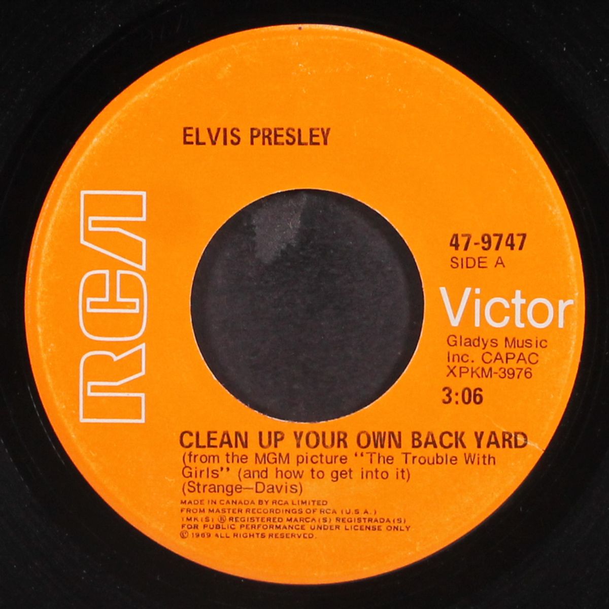 clean up your own back yard / the fair is moving on by ELVIS PRESLEY