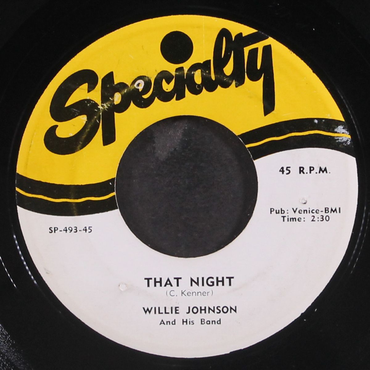 say baby / that night by WILLIE JOHNSON