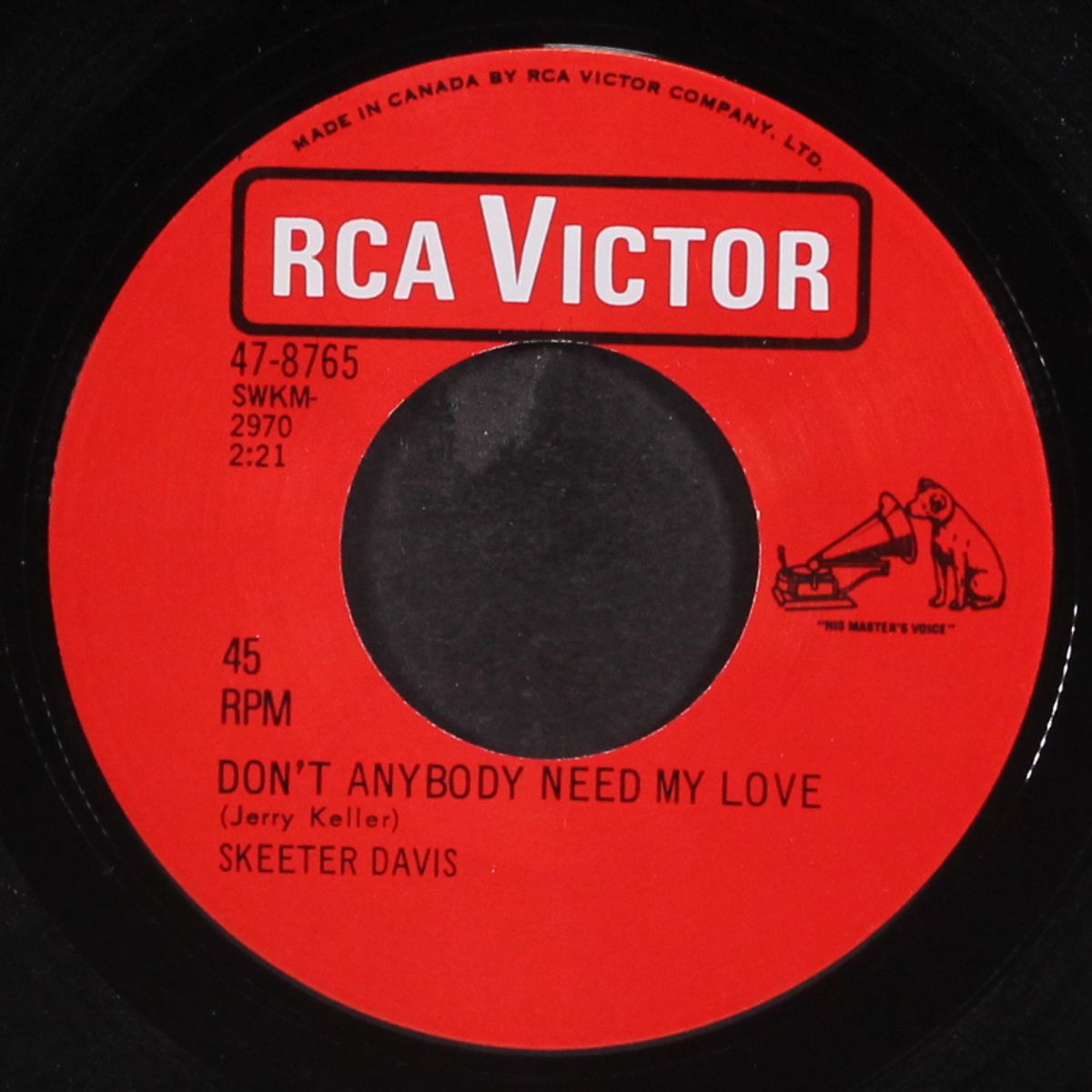 i can't see me without you by SKEETER DAVIS
