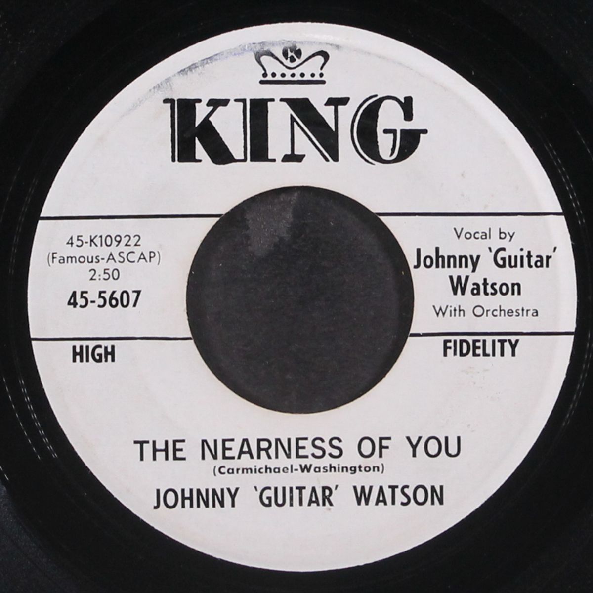 the nearness of you / i just wants me some love by JOHNNY 'GUITAR' WATSON