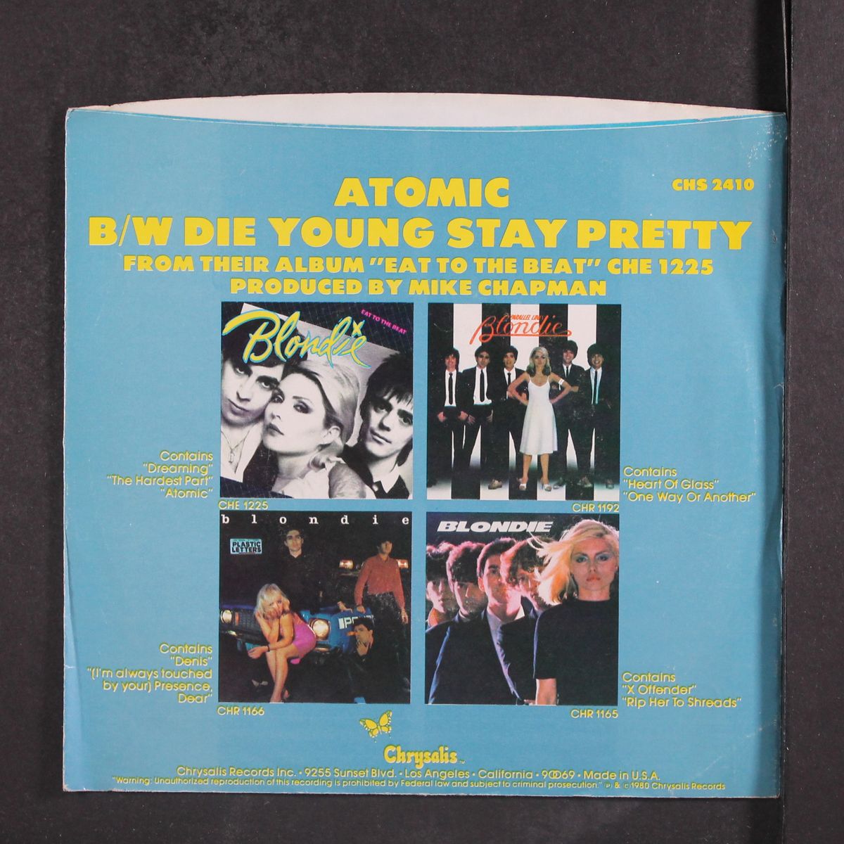 atomic / die young stay pretty by BLONDIE